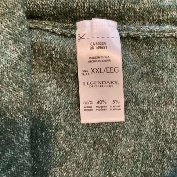 Women’s LEGENDARY Outfitters Green Soft & Cozy Long Sleeve Sweater Size XXL NWT - Picture 4 of 9